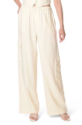 WAYF Layla Cargo Pants in Beige