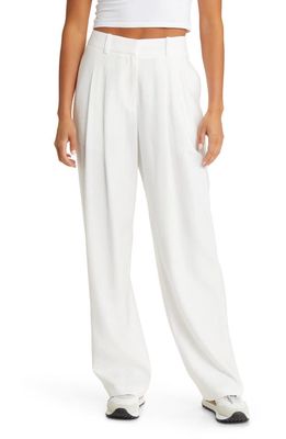 WAYF Pleated Trousers in Ivory