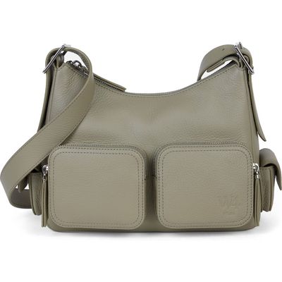 WE-AR4 The Cargo Leather Crossbody Bag in Sage 