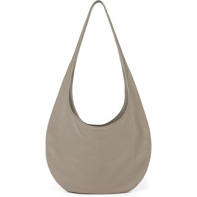 WE-AR4 The H Leather Hobo Bag in Mink 