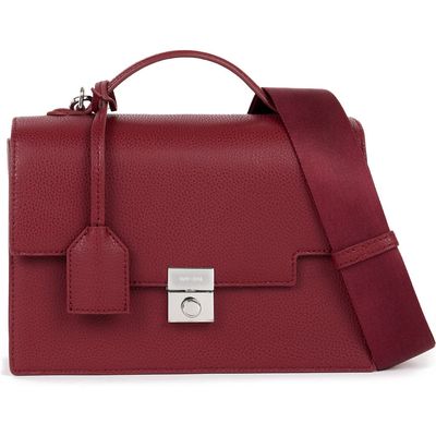 WE-AR4 The Retro Trunk Crossbody Bag in Misty Merlot 