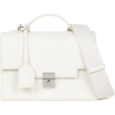 WE-AR4 The Retro Trunk Crossbody Bag in Optic White 