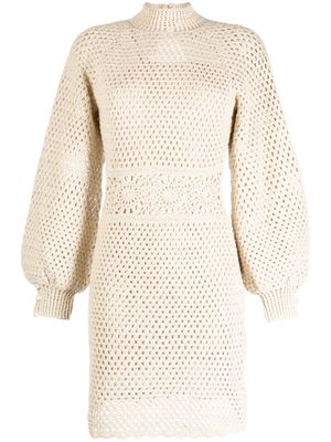 We Are Kindred Adeline crochet knit dress - Neutrals