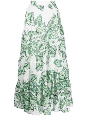 We Are Kindred Amelie tiered maxi skirt - Green