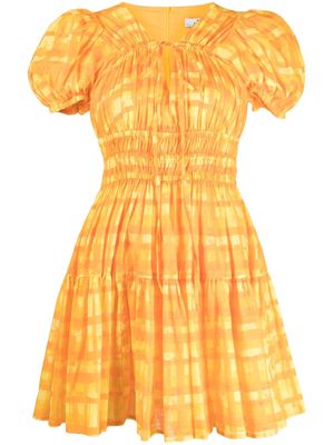 We Are Kindred Chloe check-pattern minidress - Orange