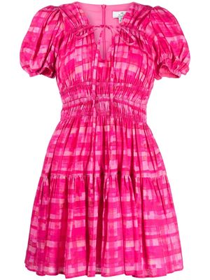 We Are Kindred Chloe check-pattern minidress - Pink