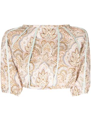 We Are Kindred Elsa paisley-print cropped top - Multicolour