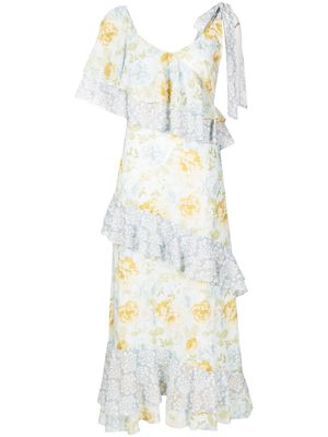We Are Kindred Giovanna tiered dress - Blue