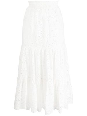 We Are Kindred Margot tiered midi skirt - White