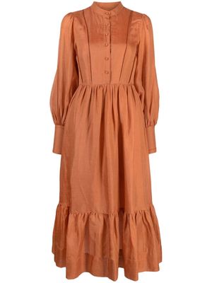 We Are Kindred Primrose puff-sleeve dress - Brown