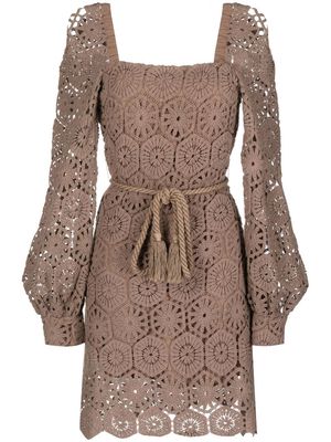 We Are Kindred Viola crochet dress - Brown