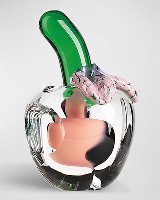 "We Love Apples, Clear/Pink" Decorative Accent by Asa Jungnelius