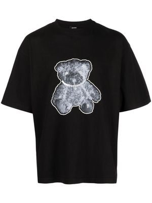 We11done cartoon-print cotton T-shirt - Black