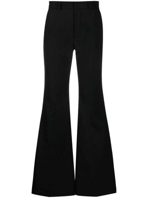 We11done flared stretch-cotton trousers - Black