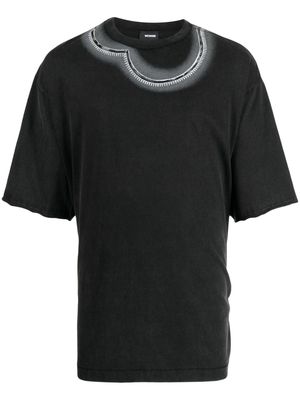 We11done heart-print cotton T-shirt - Black