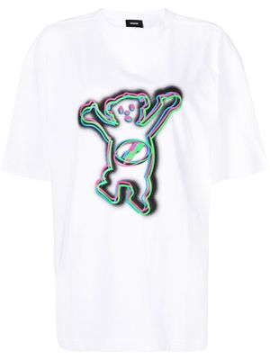 We11done logo print oversized T-shirt - White