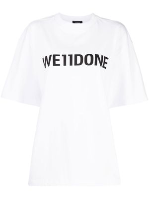 We11done logo-print short-sleeve T-shirt - White