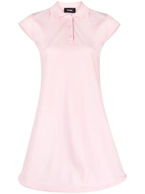 We11done piqué cotton mini dress - Pink