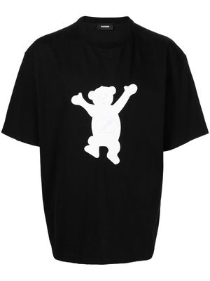 We11done teddy bear print T-shirt - Black