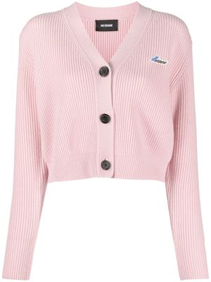 We11done V-neck button-fastening cardigan - Pink