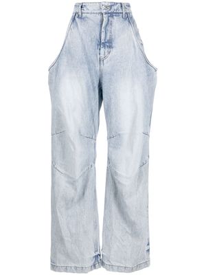 We11done wide-leg jeans - Blue
