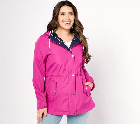 Weatherproof Nautical Anorak Raincoat with Pockets