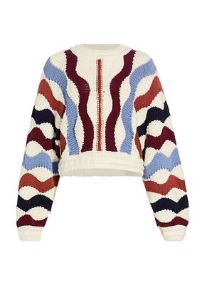 Weber Wool Wave-Knit Sweater
