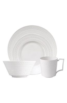 Wedgwood Intaglio 16-Piece Dinnerware Set in White