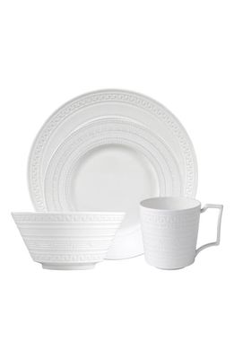 Wedgwood Intaglio 4-Piece Bone China Place Setting in White