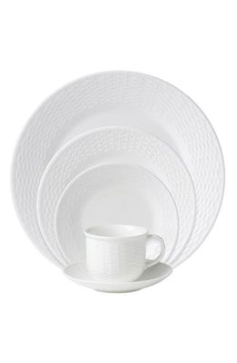 Wedgwood Nantucket Basket 5-Piece Bone China Place Setting in White