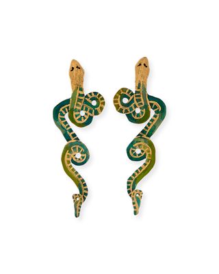Wee Serpentine Earrings, Turquoise