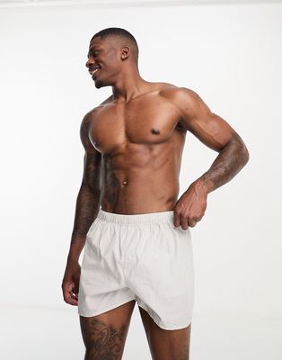Weekday boxer shorts 2-pack in gray and stripe