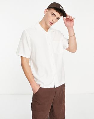 Weekday chill short sleeve shirt in beige-Neutral