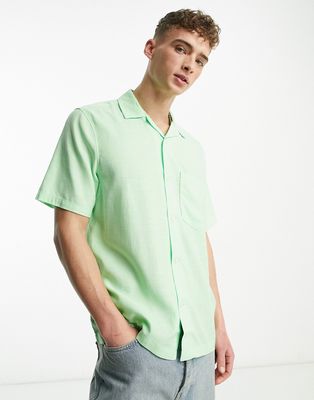 Weekday chill short sleeve shirt in light green