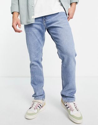 Weekday easy regular straight jeans in emylu blue