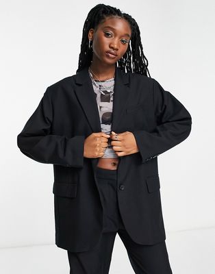 Weekday Eliana oversized blazer in black - part of a set