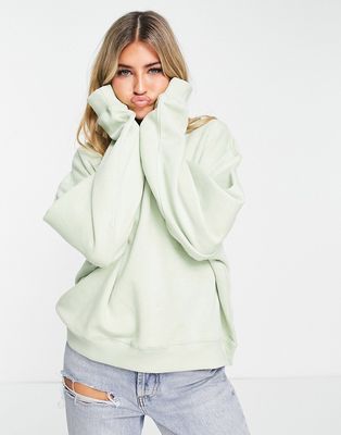 Weekday Essence cotton sweatshirt in green