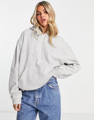 Weekday Essence hoodie in gray