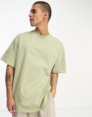Weekday Great t-shirt in dusty green