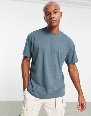 Weekday oversized t-shirt in blue