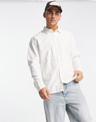 Weekday relaxed oxford shirt in white