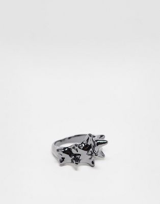 Weekday Spike ring in silver