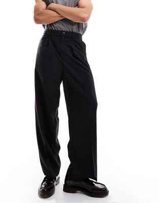 Weekday Uno loose fit pants in black - part of a set