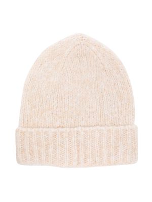 Weekend House Kids. mélange knitted beanie - Brown
