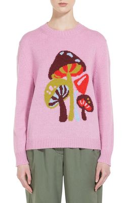 Weekend Max Mara Toadstool Jacquard Sweater in Pink