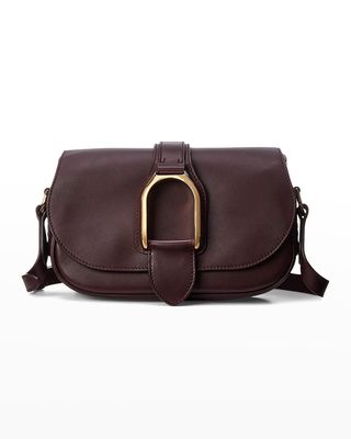 Welington Flap Leather Saddle Shoulder Bag