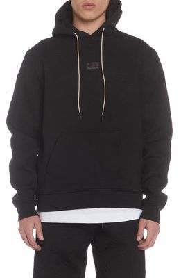 WELL KNOWN Battery Park Cotton Hoodie in Black
