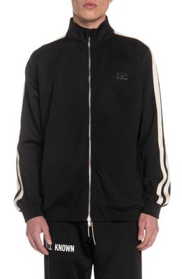 WELL KNOWN The Hoyt Track Jacket in Black