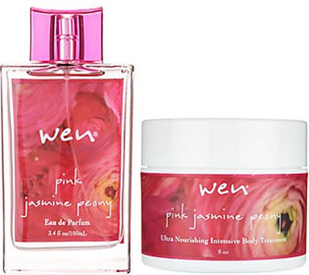 WEN by Chaz Dean Pink Jasmine Peony 3.4oz & 8oz Body Treatment