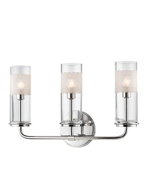 Wentworth 3-Light Wall Sconce - Polished Nickel